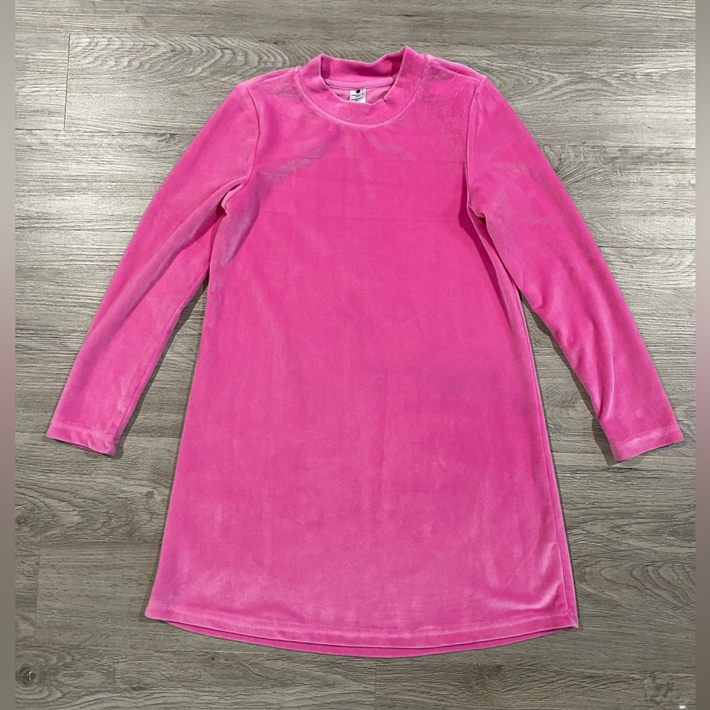 Yogalicious Girls Pink Velvet Kids Dress